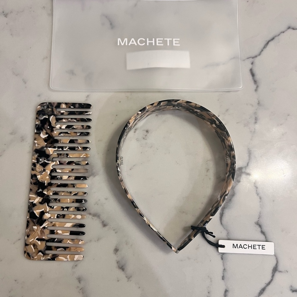 Machete Headband and Comb Set
